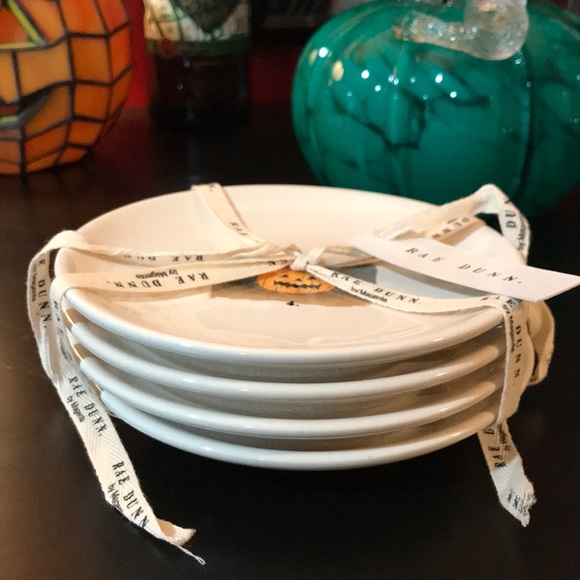 Rae Dunn jack o lantern side plates - Picture 2 of 5